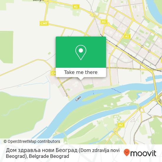 Дом здравља нови Београд (Dom zdravlja novi Beograd) map