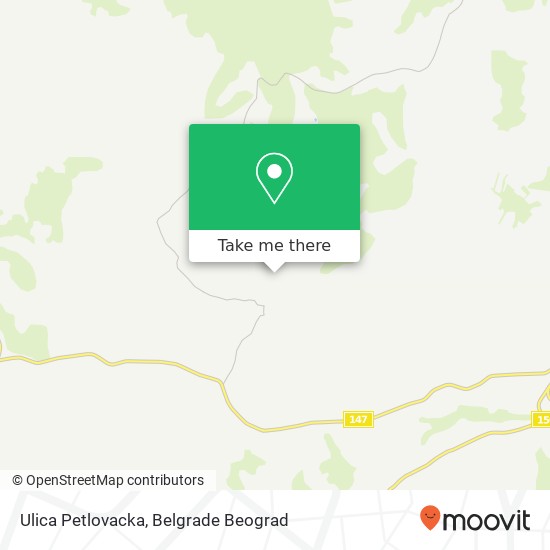 Ulica Petlovacka map