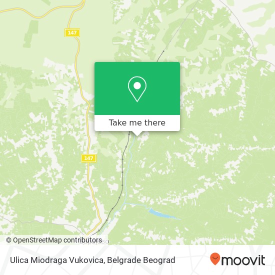 Ulica Miodraga Vukovica map