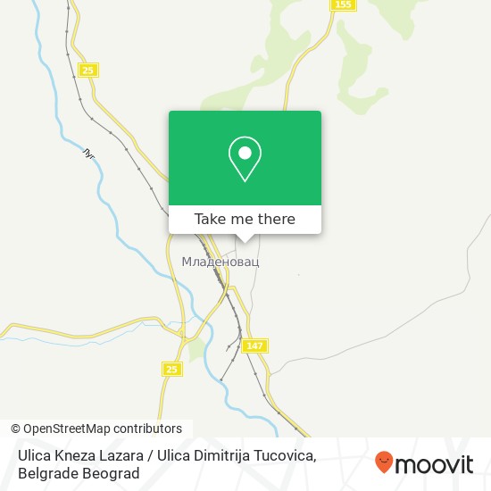 Ulica Kneza Lazara / Ulica Dimitrija Tucovica map