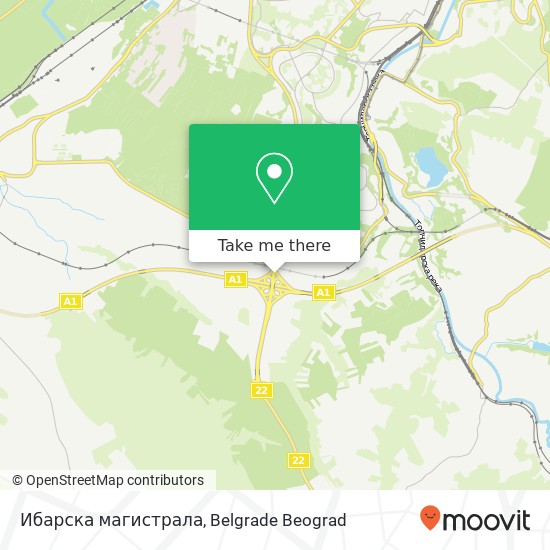 Ибарска магистрала map