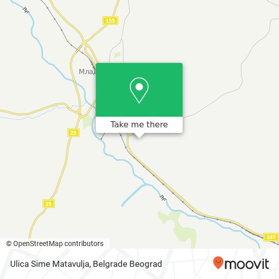 Ulica Sime Matavulja map