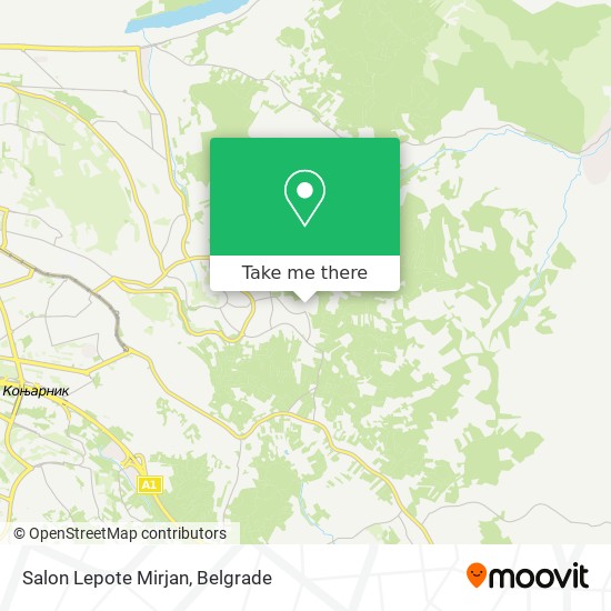 Salon Lepote Mirjan map