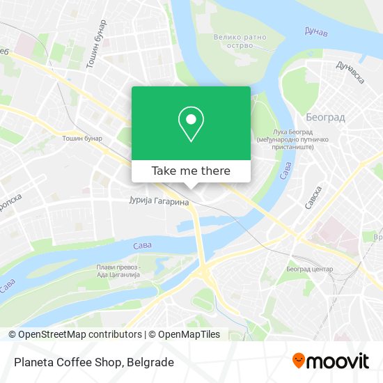 Planeta Coffee Shop map