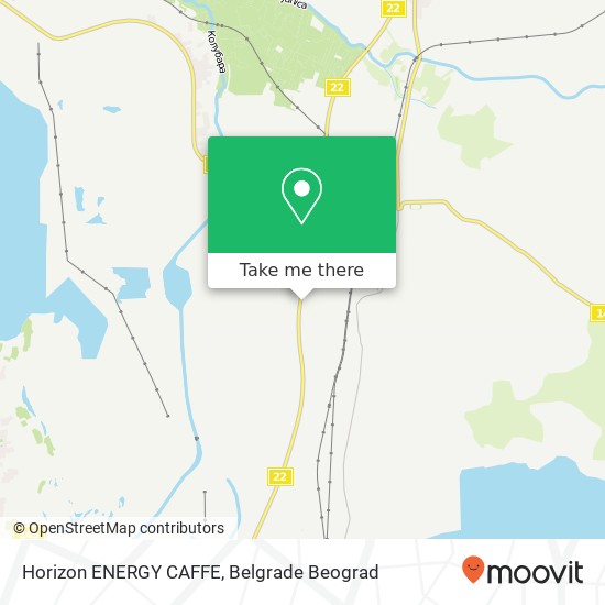 Horizon ENERGY CAFFE map