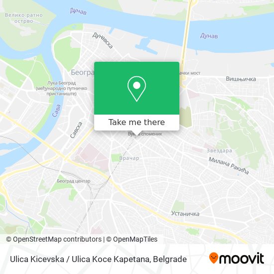 Ulica Kicevska / Ulica Koce Kapetana map