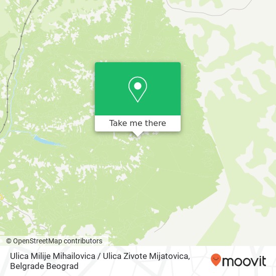 Ulica Milije Mihailovica / Ulica Zivote Mijatovica map