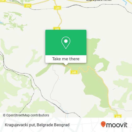 Kragujevacki put map