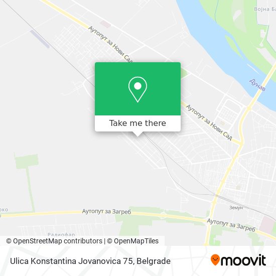 Ulica Konstantina Jovanovica 75 map