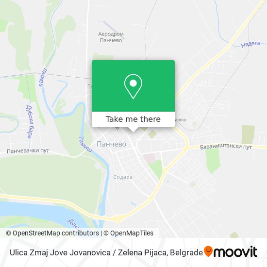 Ulica Zmaj Jove Jovanovica / Zelena Pijaca map