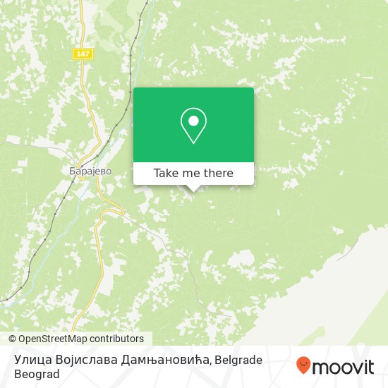 Улица Војислава Дамњановића map