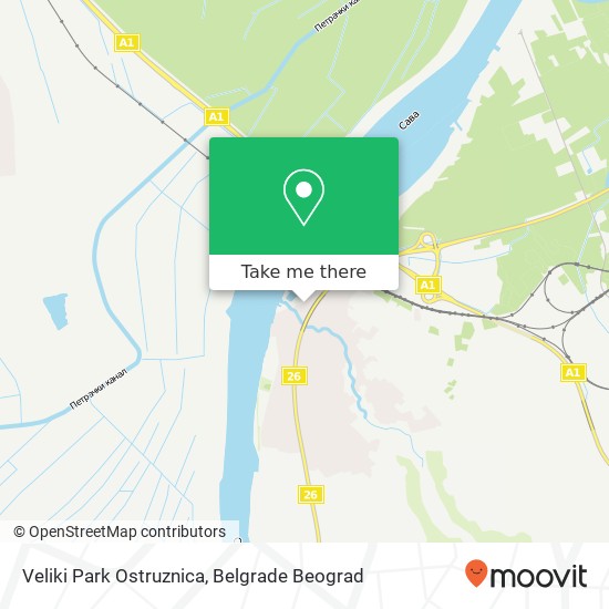 Veliki Park Ostruznica map