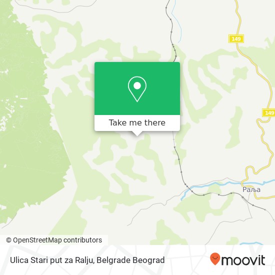 Ulica Stari put za Ralju map