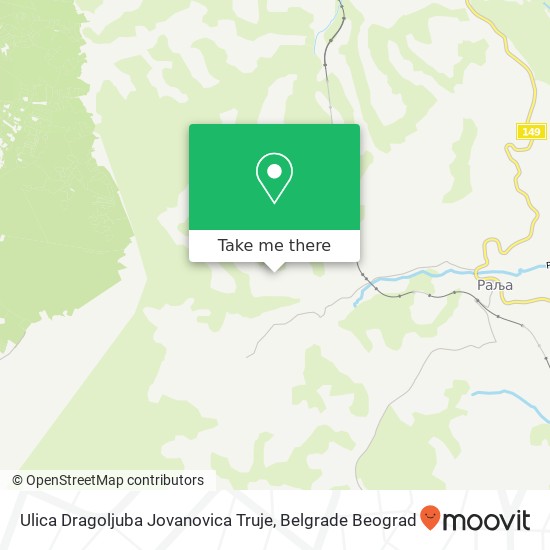 Ulica Dragoljuba Jovanovica Truje map