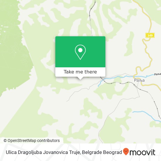 Ulica Dragoljuba Jovanovica Truje map