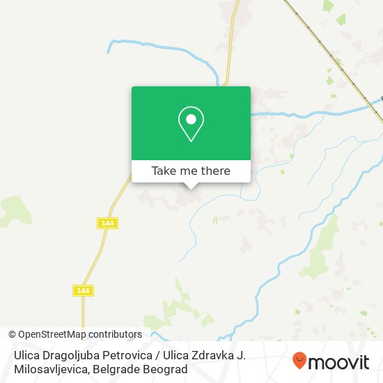 Ulica Dragoljuba Petrovica / Ulica Zdravka J. Milosavljevica map