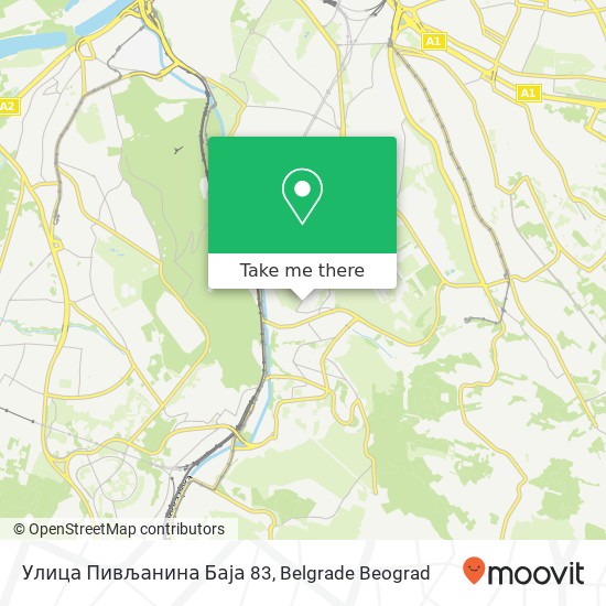 Улица Пивљанина Баја 83 map