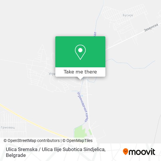 Ulica Sremska / Ulica Ilije Subotica Sindjelica map