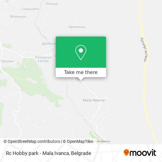 Rc Hobby park - Mala Ivanca map