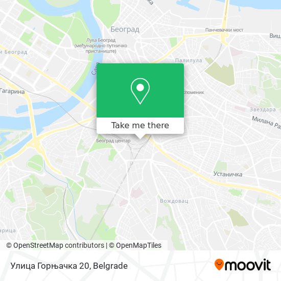 Улица Горњачка 20 map