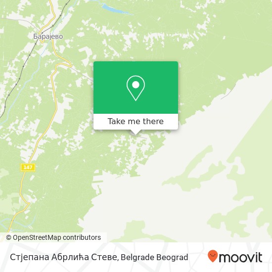 Стјепана Абрлића Стеве map