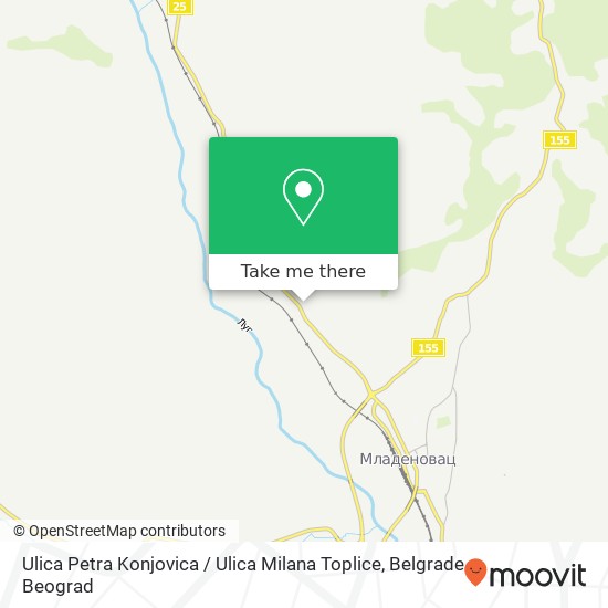 Ulica Petra Konjovica / Ulica Milana Toplice map