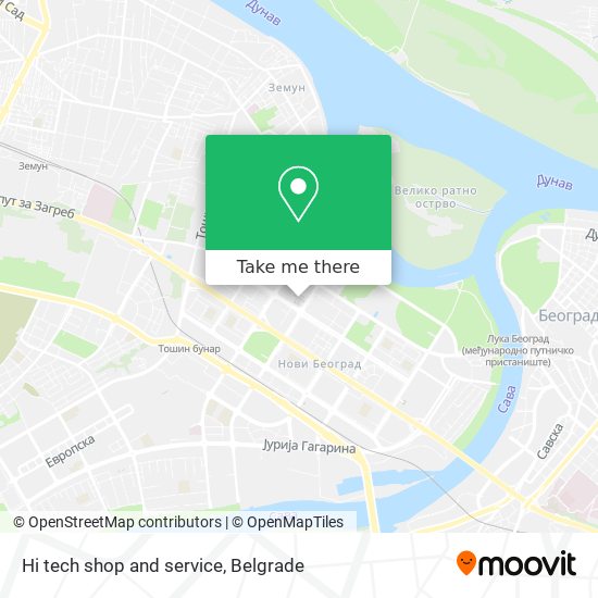 Hi tech shop and service map