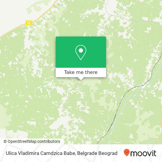 Ulica Vladimira Camdzica Babe map