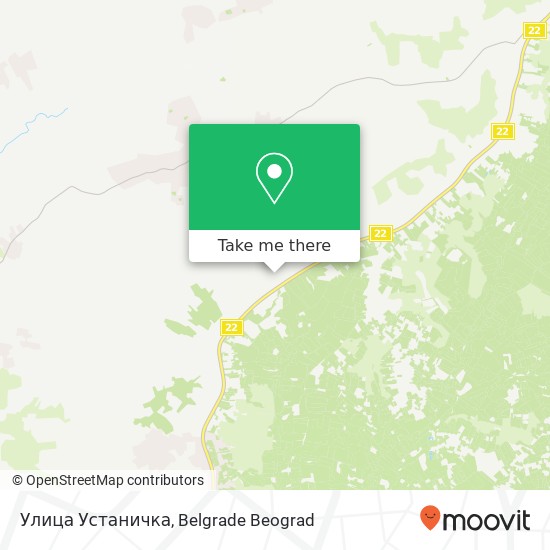 Улица Устаничка map