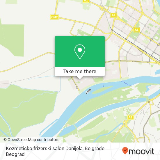 Kozmeticko frizerski salon Danijela map