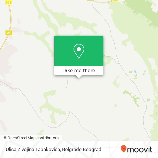 Ulica Zivojina Tabakovica map