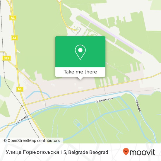 Улица Горњопољска 15 map