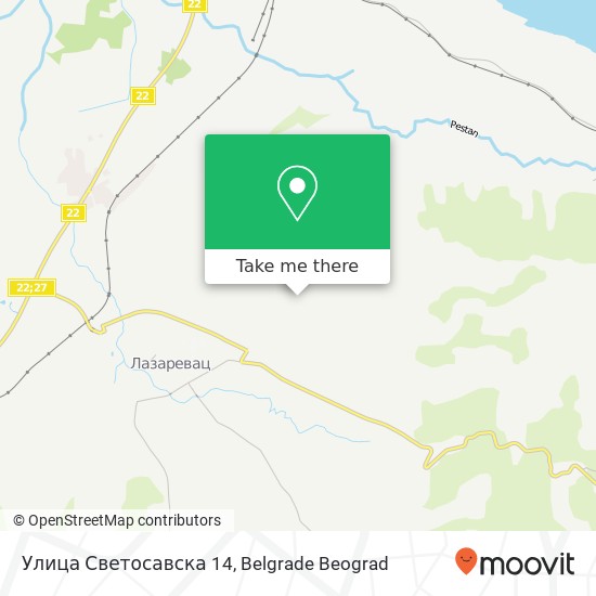 Улица Светосавска 14 map