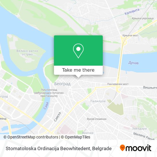 Stomatoloska Ordinacija Beowhitedent map