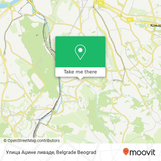 Улица Аџине ливаде map