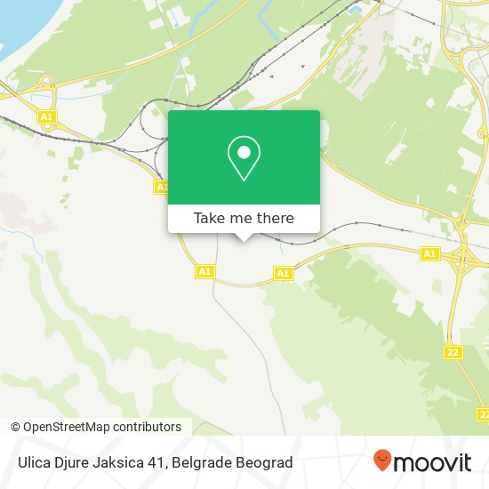 Ulica Djure Jaksica 41 map