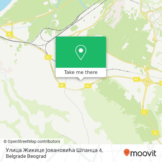 Улица Жикице Јовановића Шпанца 4 map