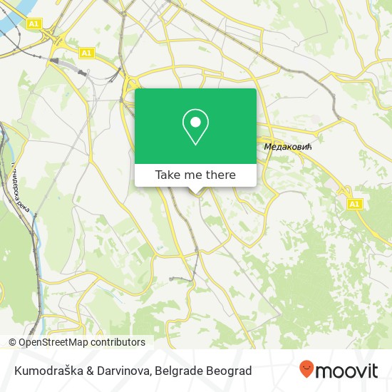 Kumodraška & Darvinova map