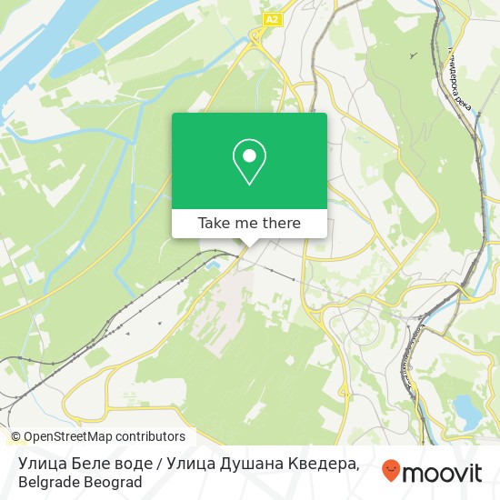 Улица Беле воде / Улица Душана Кведера map