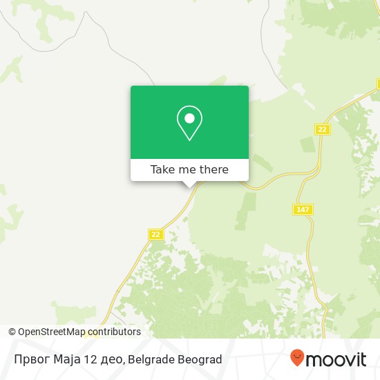 Првог Маја 12 део map