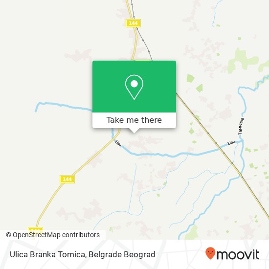 Ulica Branka Tomica map