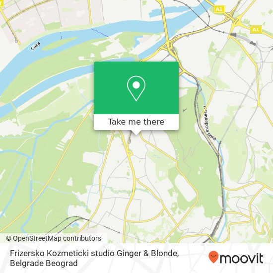 Frizersko Kozmeticki studio Ginger & Blonde map