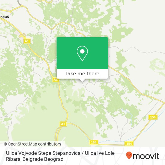 Ulica Vojvode Stepe Stepanovica / Ulica Ive Lole Ribara map