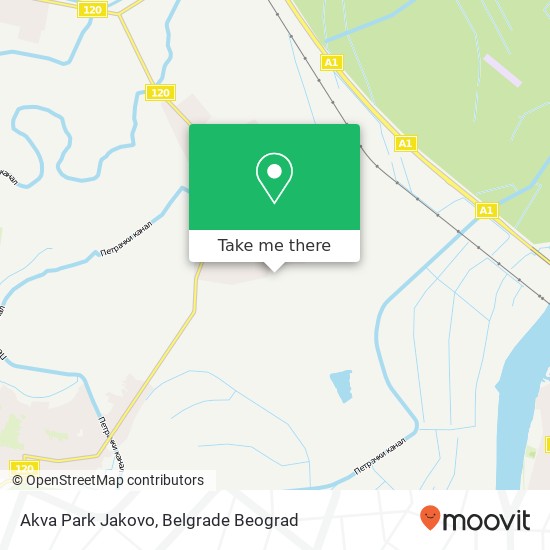 Akva Park Jakovo map