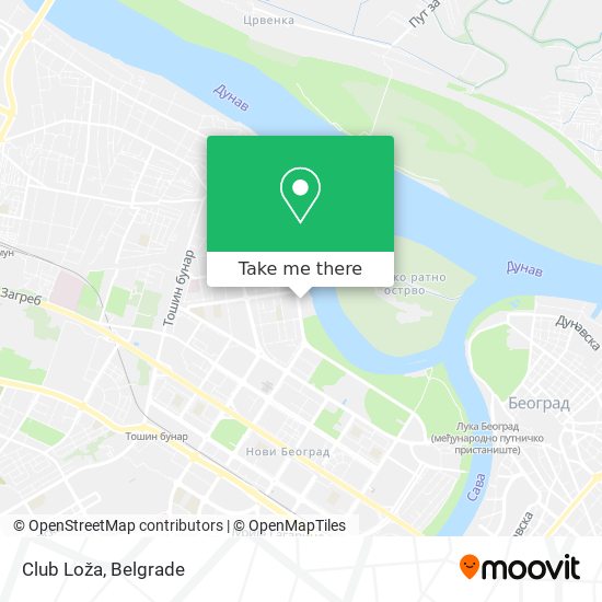 Club Loža map