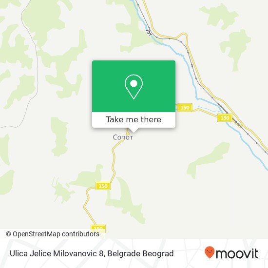 Ulica Jelice Milovanovic 8 map