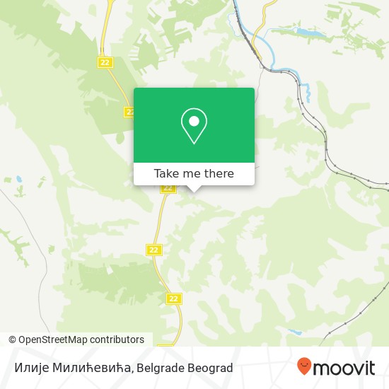 Илије Милићевића map