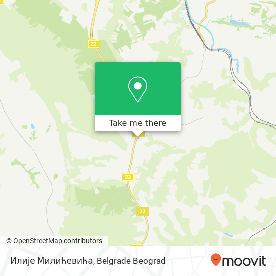 Илије Милићевића map