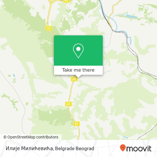 Илије Милићевића map