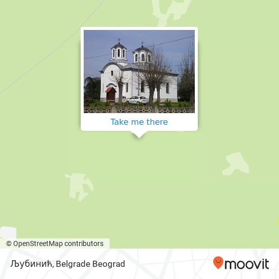 Љубинић map